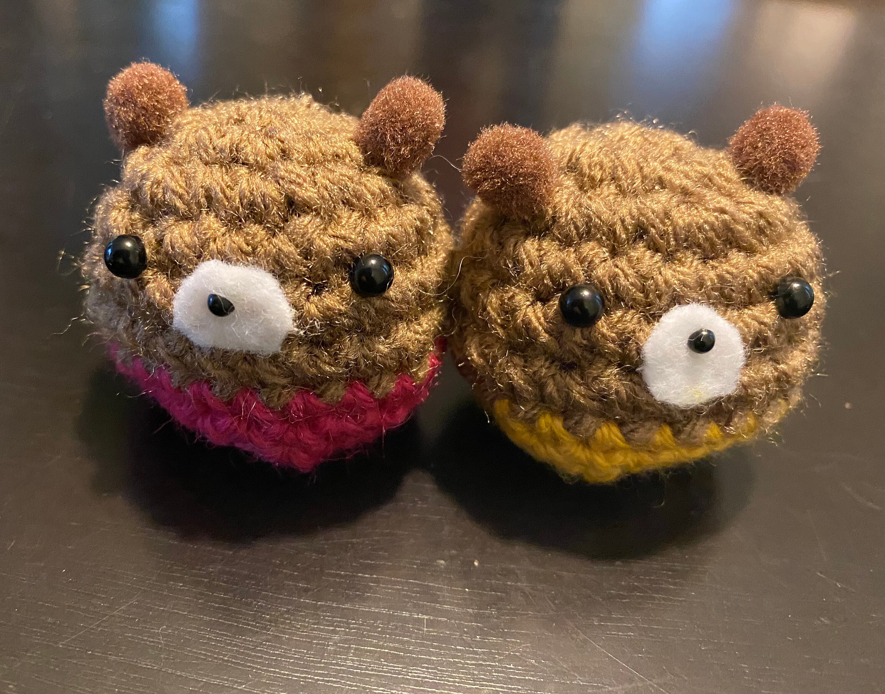 Smiling Bear Crochet Plush Toy – Enimade