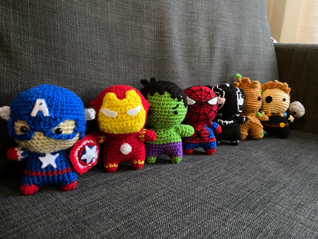 Avengers Super Heros Amigurumi - Crochet Stuffed Animal Avengers Super Heros Amigurumi - Crochet Stuffed Animal