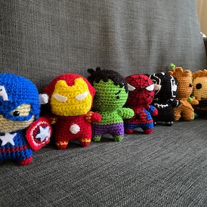 Avengers Super Heros Amigurumi - Crochet Stuffed Animal / Doll