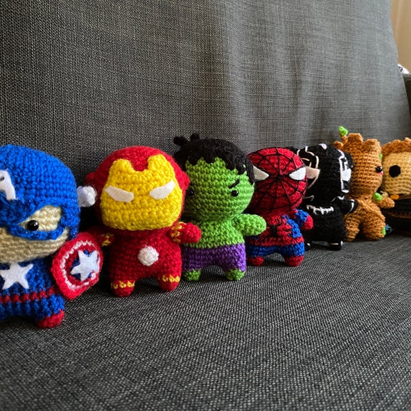 Avengers Super Heros Amigurumi - Crochet Stuffed Animal / Doll