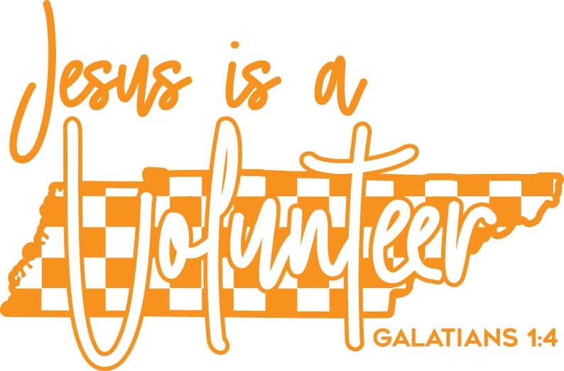 Jesus is A Volunteer SVG PNG - Etsy