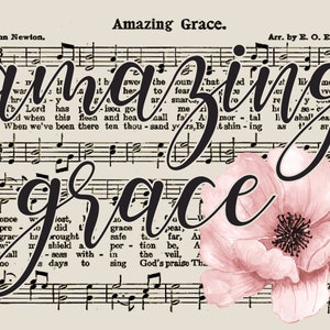 Amazing Grace Sublimation SVG for Tumblers, Shirts, etc.