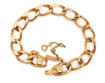 Vintage 1960s Gold tone Monet Link Bracelet