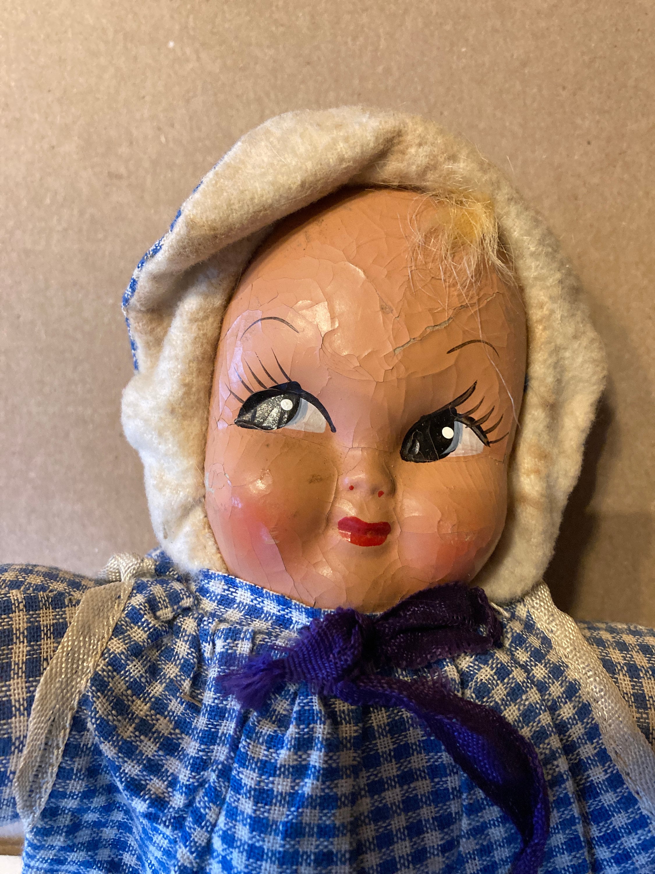 Paper Mache Doll Etsy