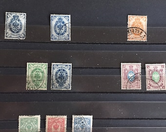 非常に古い珍しいロシア切手のセレクション、ソ連、CCCP、1864 年から