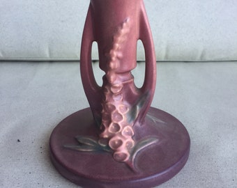 Roseville Foxglove candle holder