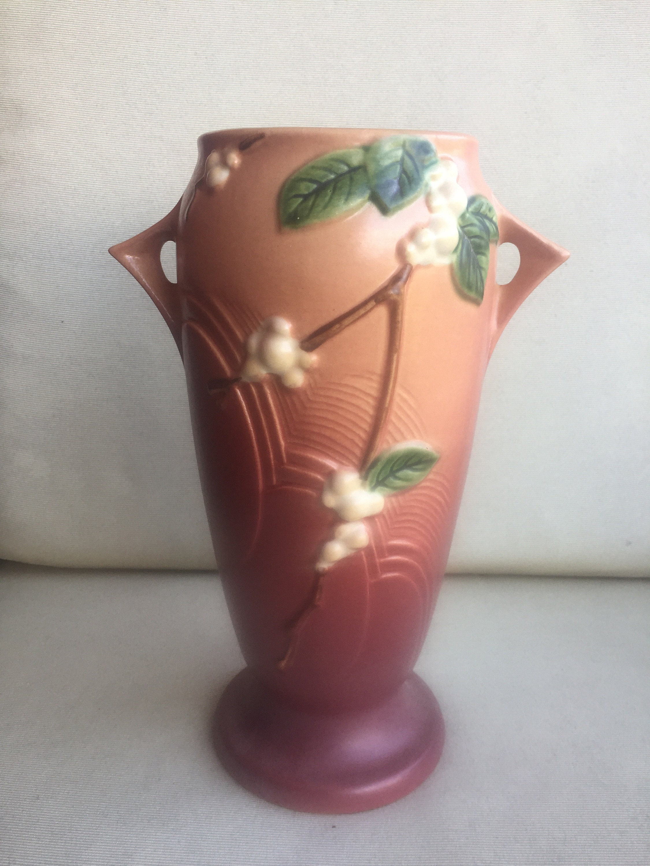 Roseville Snowberry vase Etsy