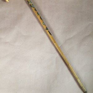Wooden walking cane