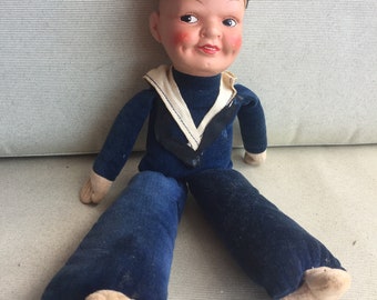 Antique Dutch sailor doll