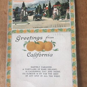 Antique California postcard