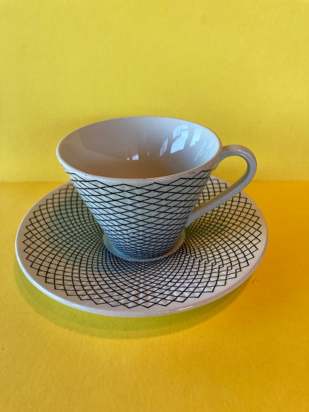 Nats Patterns Gustavsberg Nät Pattern Coffee Cup and Plate - Etsy