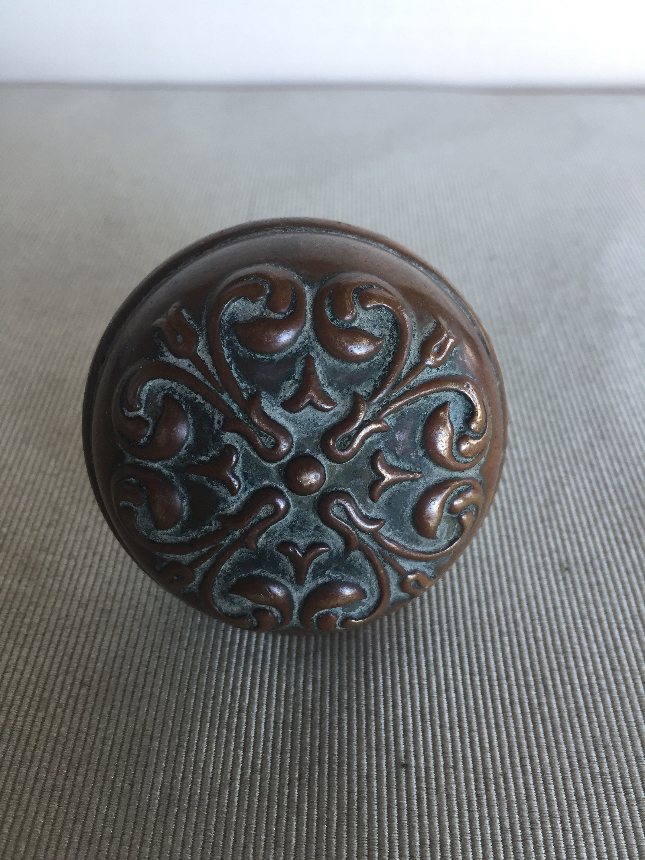 Copper Door Knob Etsy