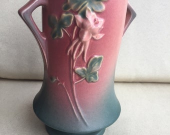 Roseville Columbine vase