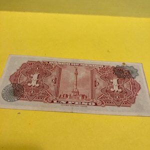 Mexican 1 peso bank note