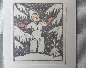 Woodcut print