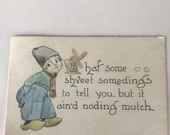 Humorous antique postcard