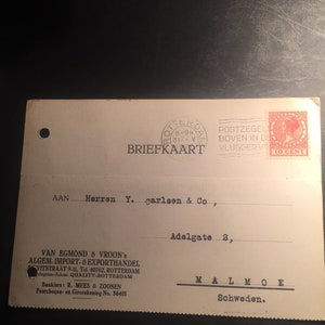 Niederländische Postkarte 1927