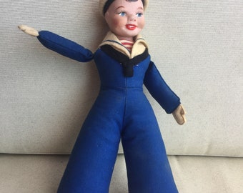 Antique sailor doll