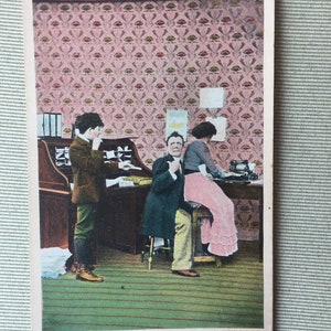 Humorous antique post card