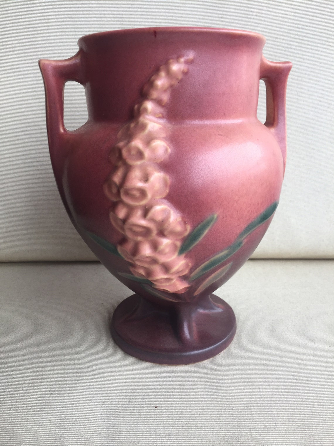 Roseville Foxglove Vase Etsy