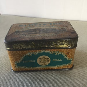 Lata publicitaria antigua para el té