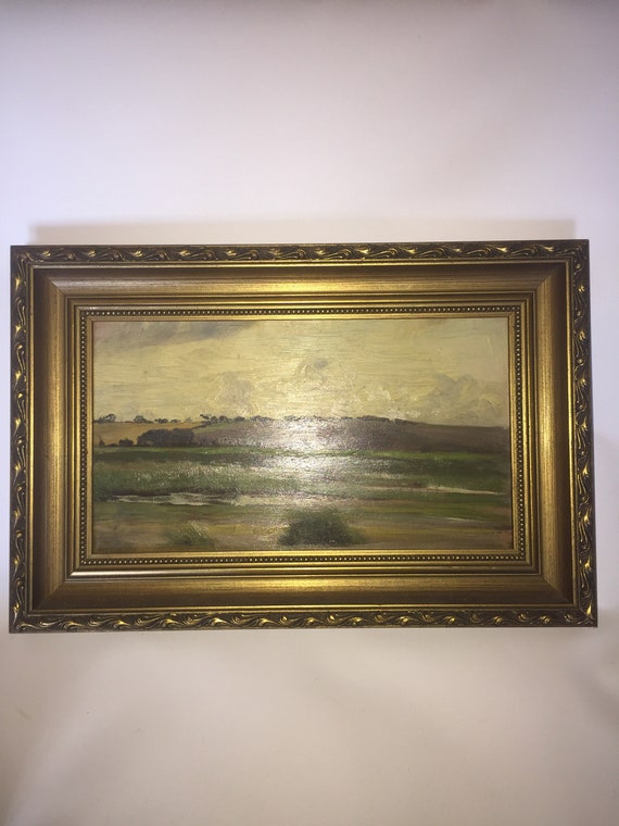 Dessin Original Frank Lewis Emanuel - Scène De Rue à Ledbury - 1945 - Signé