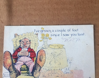 Humorous antique postcard