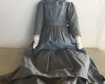 Antique doll with ceramic head