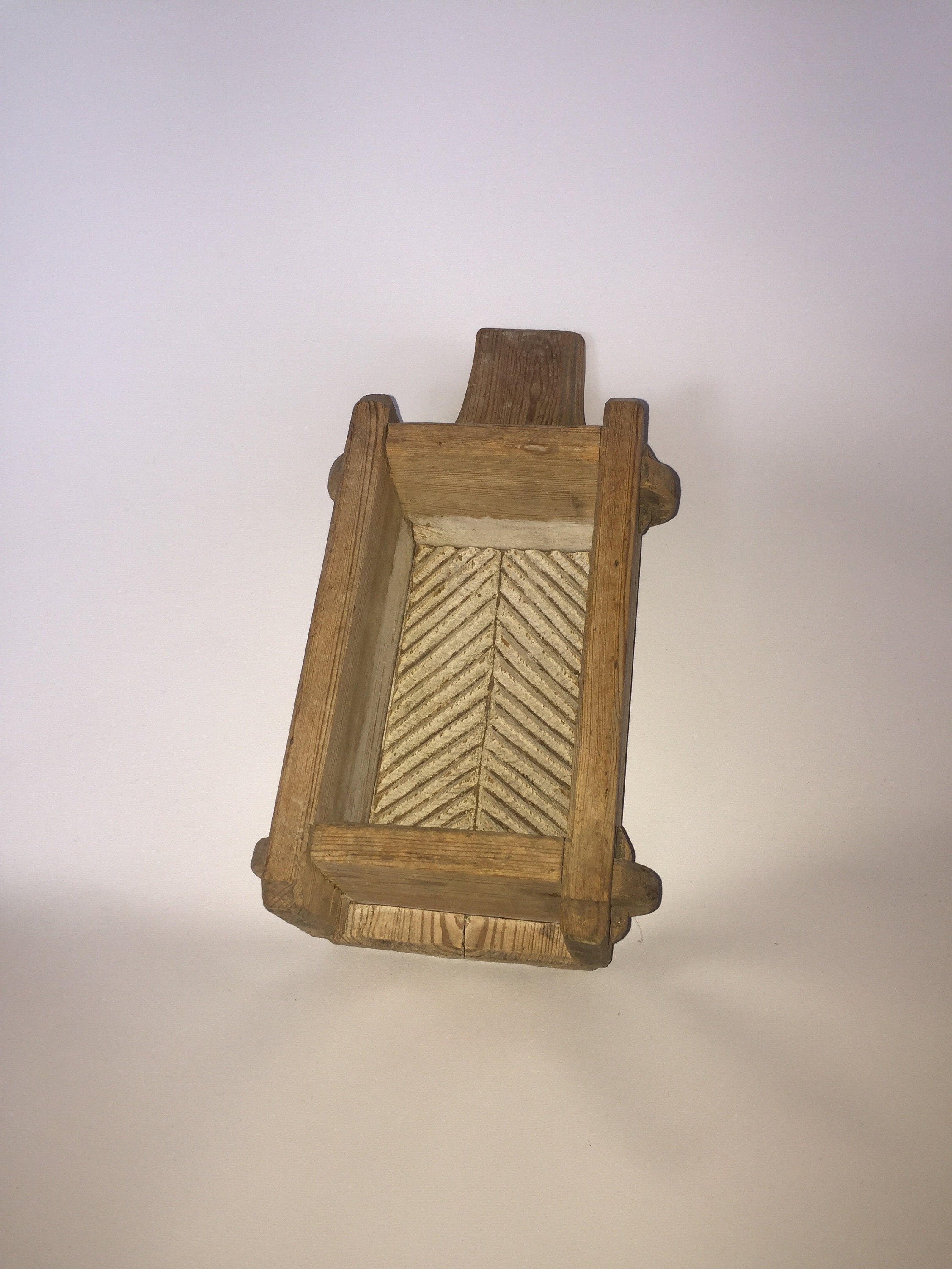 Antique wooden cheese mold Etsy