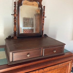 Vanity with mirror