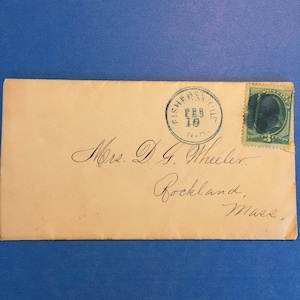 1880 Letter with George Washington 3 cent stamp
