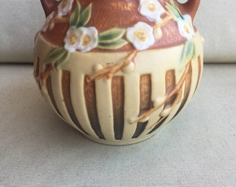 Roseville Cherry Blossom vase