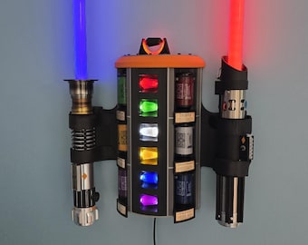 ALL NEW!  Savi's Workshop LED Kyber Crystal and Lightsaber display (crystals/lightsabers not included) Crystals 1.0 and 2.0 variants