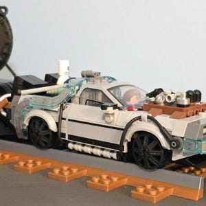 Train wheels for back to the future Lego Delorean. (Set of 4)