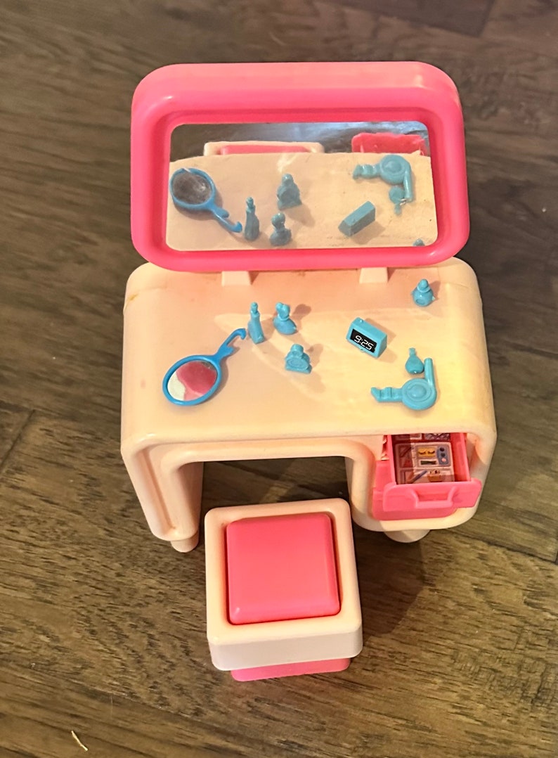 Barbie Vintage 1979 - Baignoire De Luxe 'Dream Furniture' Avec Bouchon Bleu