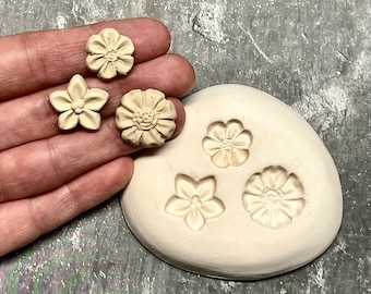 Flower Trio #1 Sprig Mold