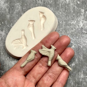 3 Small Birds Sprig Mold (1-Piece)