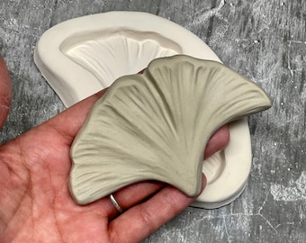 Large Ginkgo Leaf Sprig Mold (1-Piece)