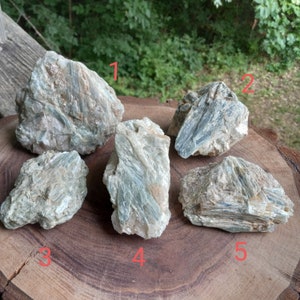 Raw Green and Blue Kyanite Specimen  - Natural - Bi-Color - Healing Crystals - PLEASE Read Full Description