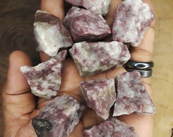 Raw Pink Tourmaline Stones - Natural - Rubellite - Elbaite - Rough - Healing Crystals - PLEASE Read Full Description