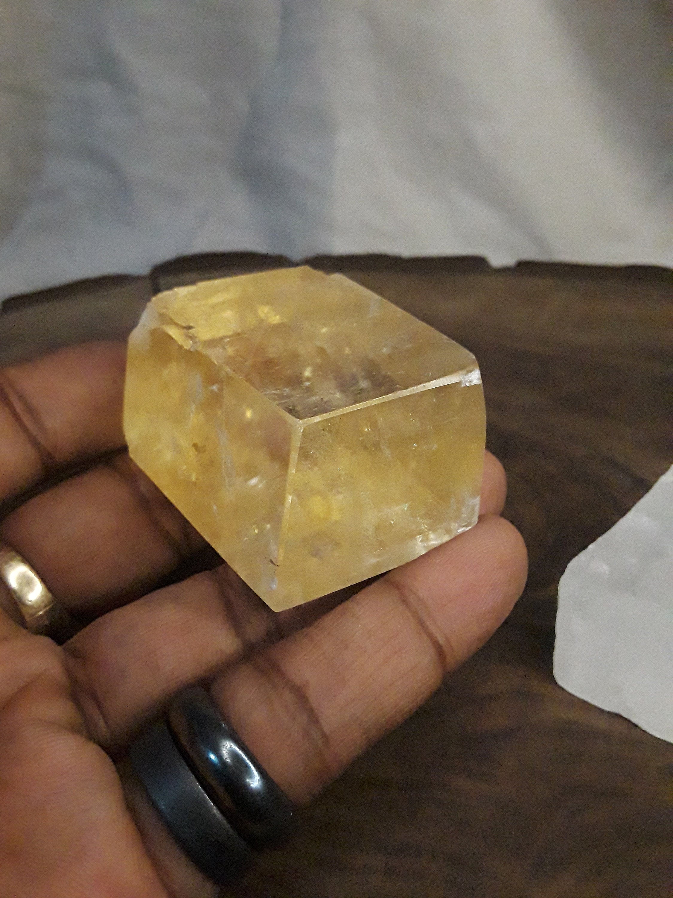 2 Calcite Cubes - Honey Calcite - Golden - Natural - Polished - Healing ...