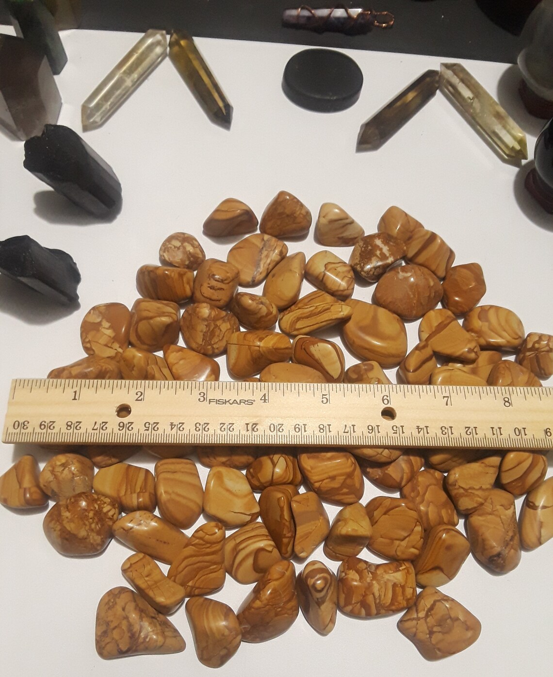 3 Walnut Jasper Tumbled Stones Etsy