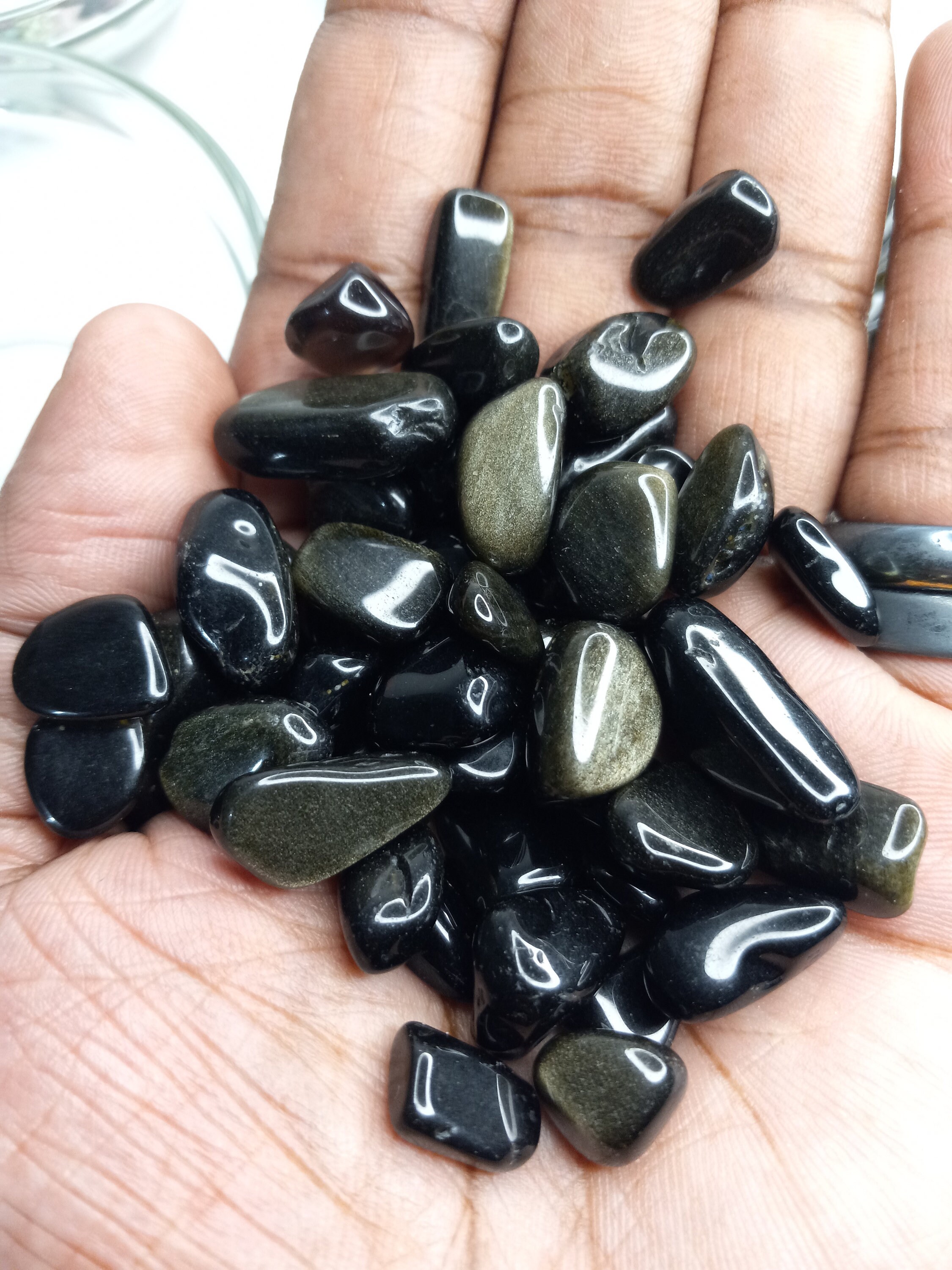 Mini Stones 1oz Mini Tumbled Gem Stones - Natural - Mixed Tourmaline - Malachite ...