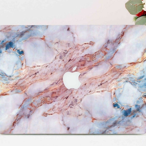 Marble Macbook case Name Cute Macbook Pro 13 inch 2018 Air 13 Pro 15 Custom Personalized Macbook 12 Rose Gold Pink Marble Girl Hard cover