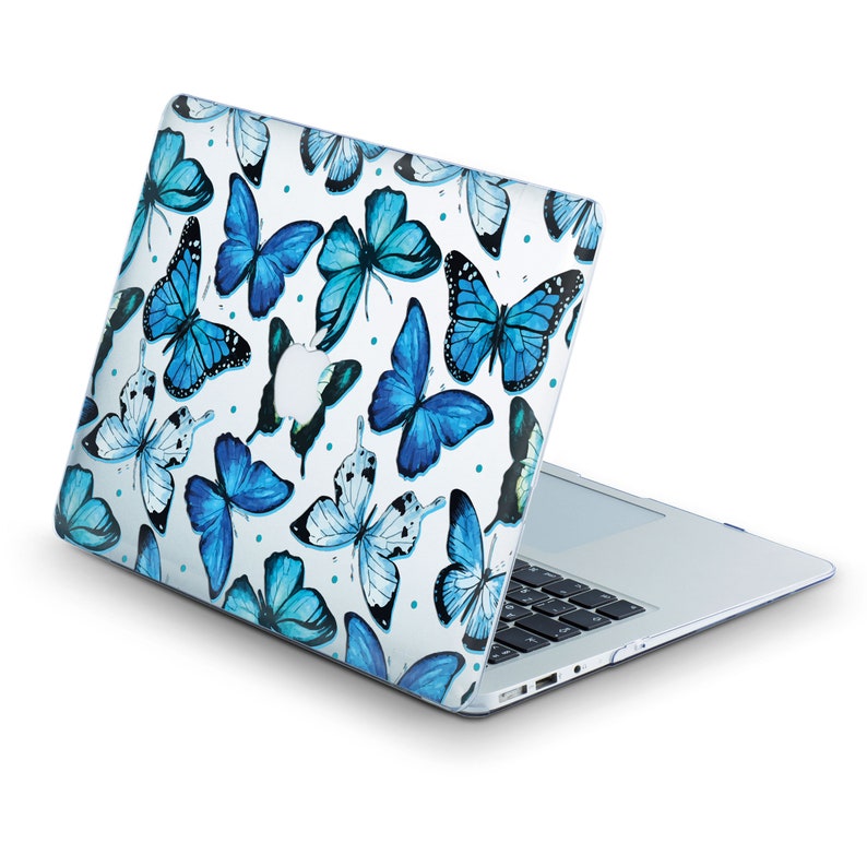 Clear Art Blue Butterfly New Macbook Pro 16 Inch Case Macbook Etsy
