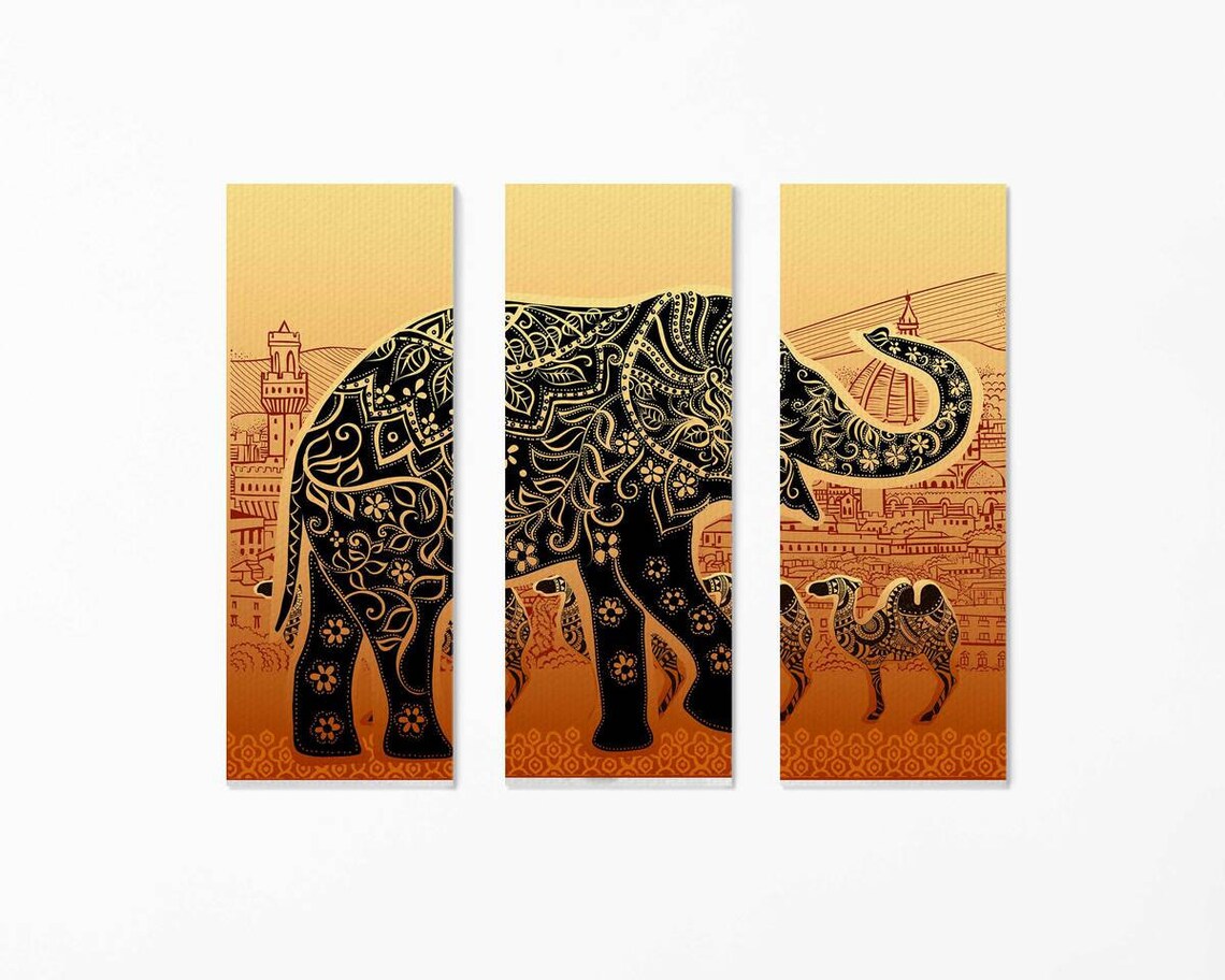 Modern Wall Art Decoration India Picture for Wall Canvas Etsy