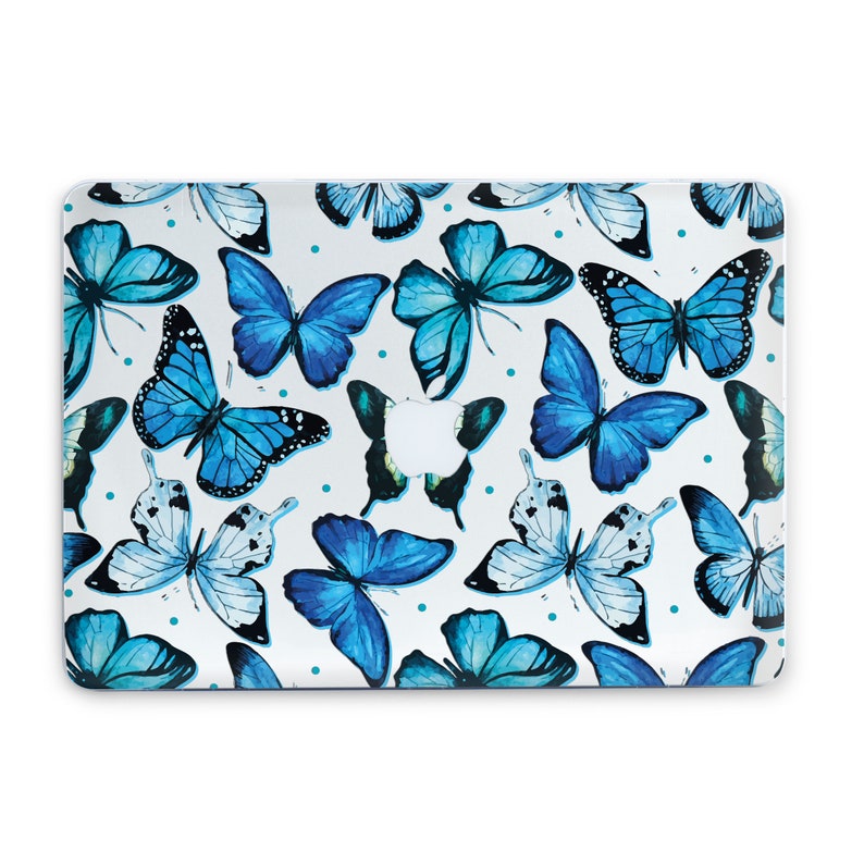 Clear Art Blue Butterfly New Macbook Pro 16 Inch Case Macbook Etsy