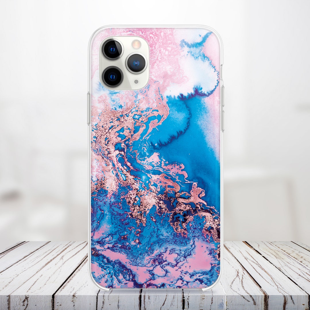 Blue Marble iPhone 13 Pro Max Case iPhone 13 Cover Pink Marble Etsy