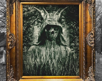 Dark Gothic Wall Art, Dark Fantasy Gothic Art Print for Home Decor, Gothic Surreal Decor, Horror Gifts, Memento Mori