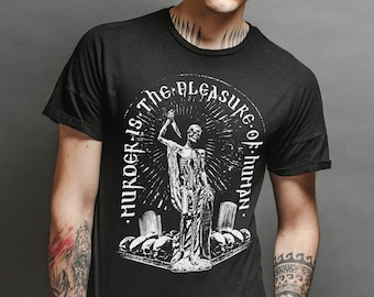 Aesthetic Goth Horror Shirt, Alternative Gothic Witchy Clothing for Men and Women, Macabre Dark Art, Goth Witchy Gifts